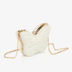Girls Ivory Butterfly Bag (14cm)