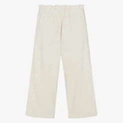 Girls Ivory Corduroy Trousers