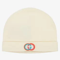 Girls Ivory Cotton Baby Hat