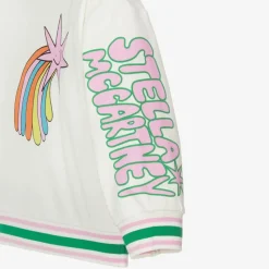 Girls Ivory Cotton Cosmic Sweatshirt