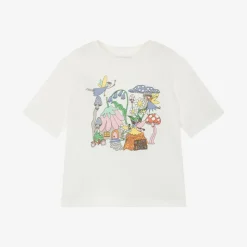 Girls Ivory Cotton Fairyland T-Shirt