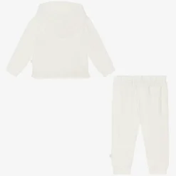 Girls Ivory Cotton Tracksuit