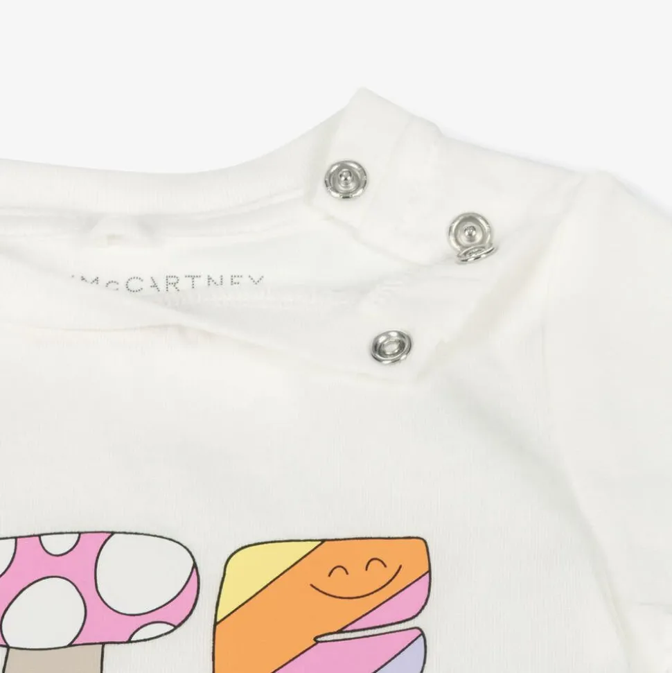 Girls Ivory Cotton T-Shirt