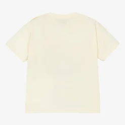 Girls Ivory Cotton T-Shirt