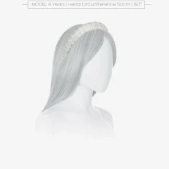 Girls Ivory Diamanté Padded Hairband