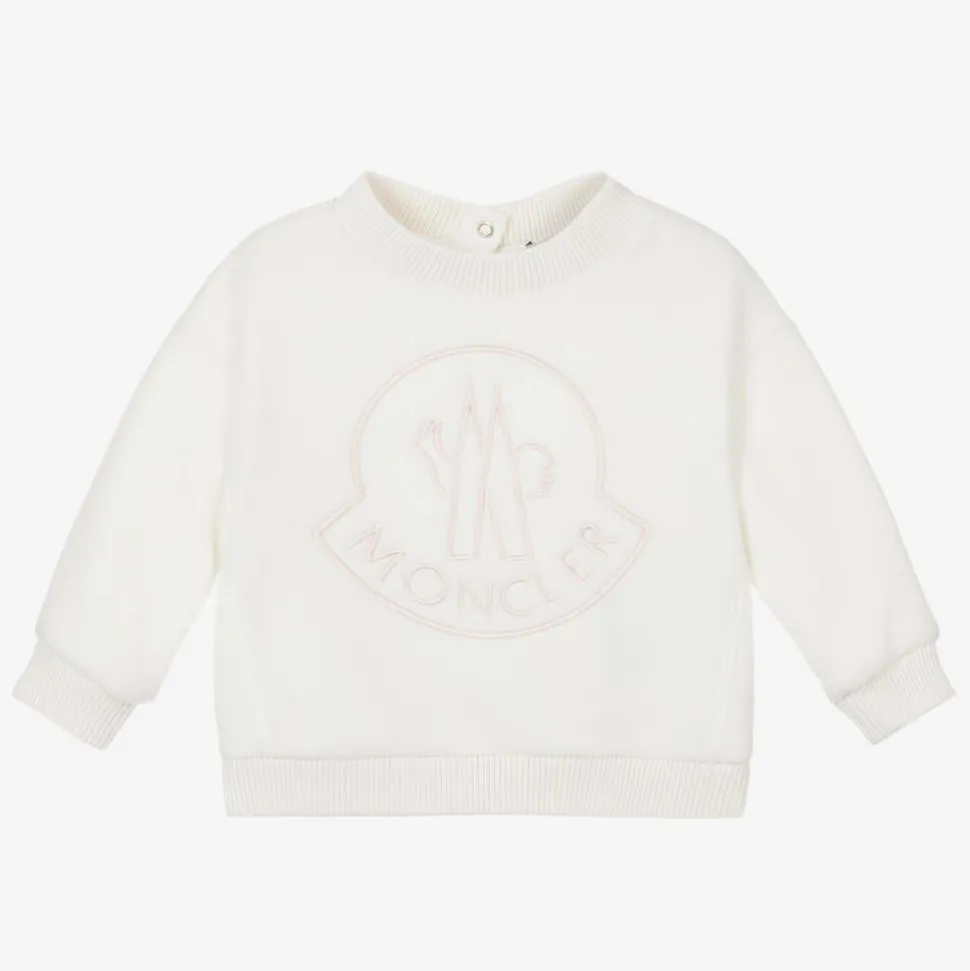Girls Ivory Fleece Sweatshirt