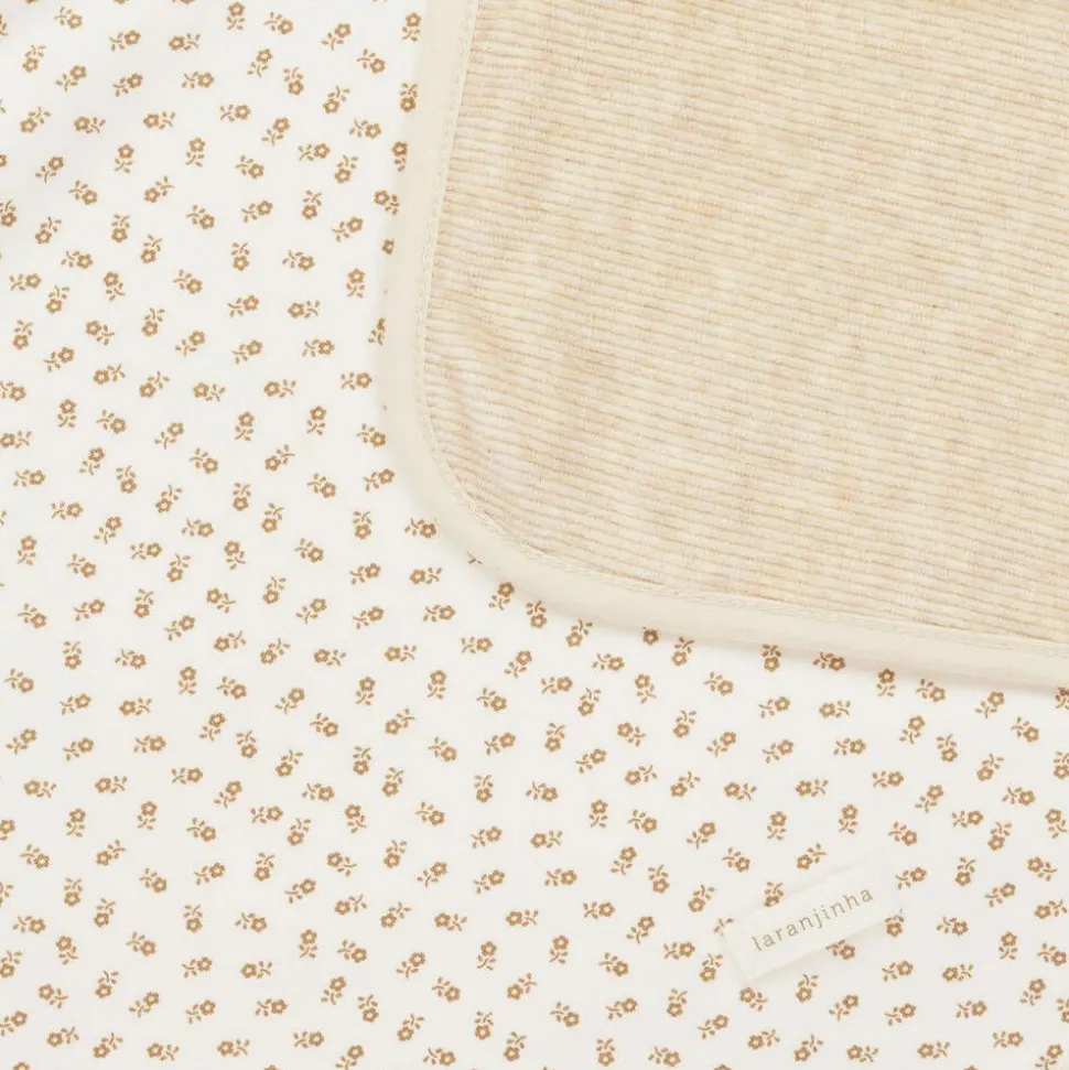 Girls Ivory Floral Cotton Blanket (83cm)