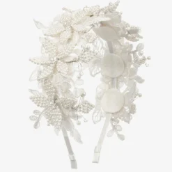 Girls Ivory Floral Hairband