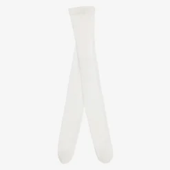 Girls Ivory Glitter Tights