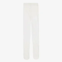 Girls Ivory Glitter Tights