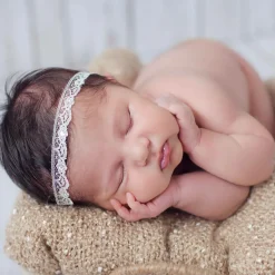 Girls Ivory Lace Headband
