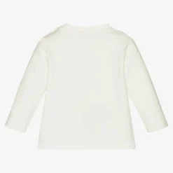 Girls Ivory Logo Top