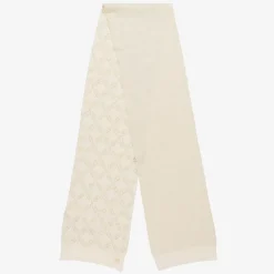 Girls Ivory MK Empire Logo Scarf