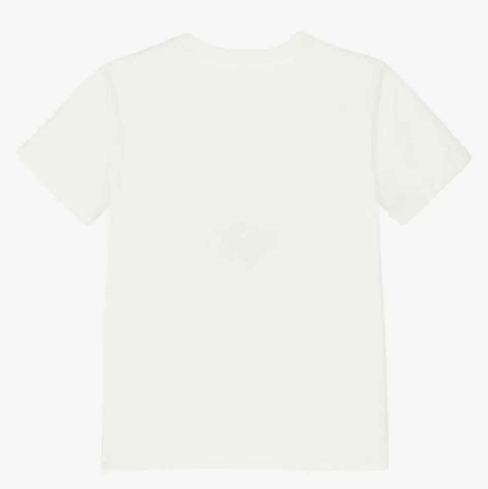 Girls Ivory Organic Cotton T-Shirt