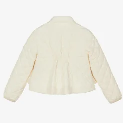 Girls Ivory Quilted Kamaria Jacket