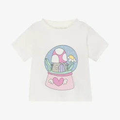 Girls Ivory Snowglobe T-Shirt