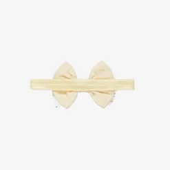 Girls Ivory Tulle Bow Headband