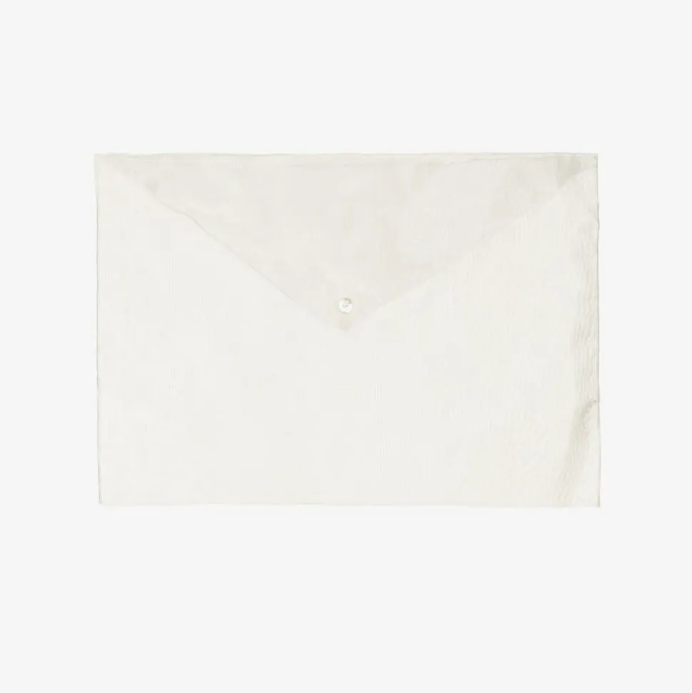 Girls Ivory Velour Babygrow