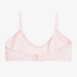 Girls Light Pink Cotton Jersey Bra