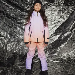 Girls Lilac Purple Gradient Ski Jacket