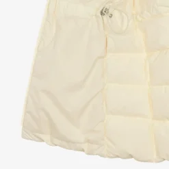 Girls Long Ivory Arina Puffer Parka Coat