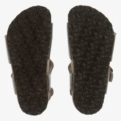 Girls Metallic Gold Sandals