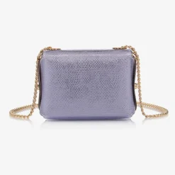 Girls Metallic Purple Shoulder Bag (14cm)