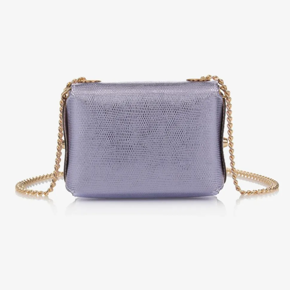 Girls Metallic Purple Shoulder Bag (14cm)