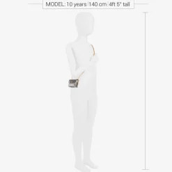 Girls Metallic Silver Mini Bag (8cm)