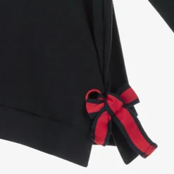 Girls Navy Blue Cotton Teddy Tracksuit