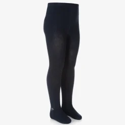 Girls Navy Blue Cotton Tights