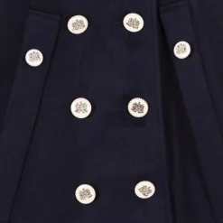 Girls Navy Blue Felted Cape