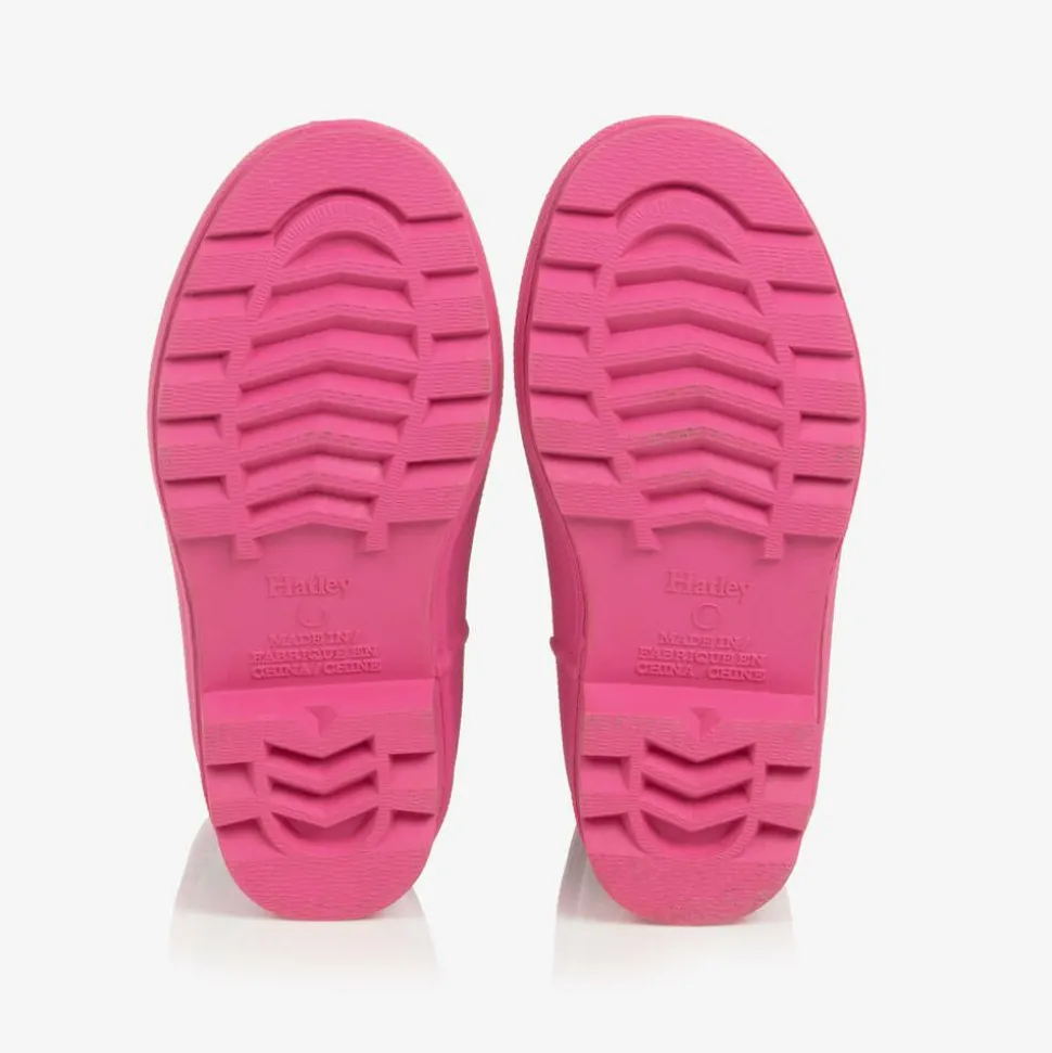 Girls Navy Blue Lightning Bolt Rain Boots