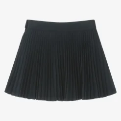 Girls Navy Blue Pleated Skirt