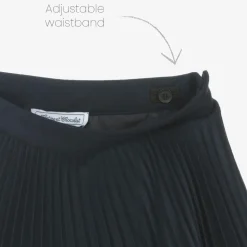 Girls Navy Blue Pleated Skirt