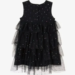 Girls Navy Blue Tulle Dress