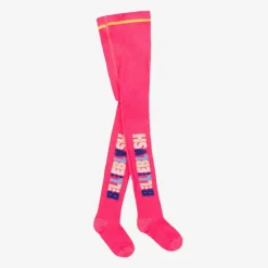 Girls Neon Pink Tights