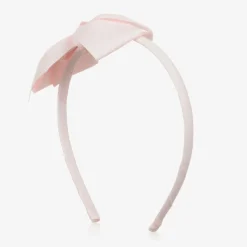 Girls Pale Pink Bow Hairband