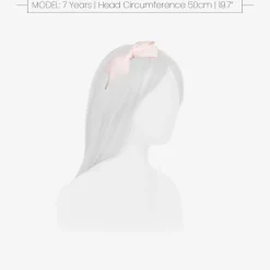 Girls Pale Pink Bow Hairband