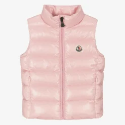 Girls Pale Pink Ghany Down Padded Gilet