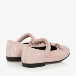 Girls Pale Pink Patent Leather Shoes