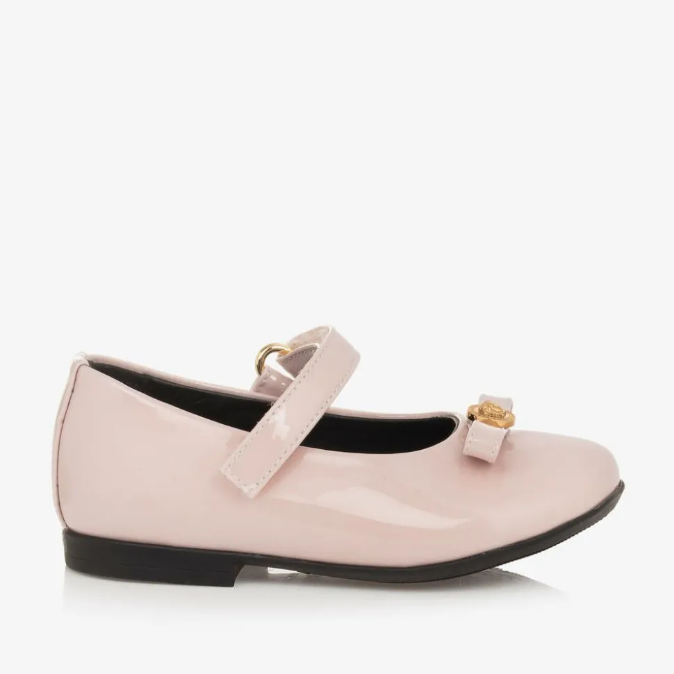 Girls Pale Pink Patent Leather Shoes