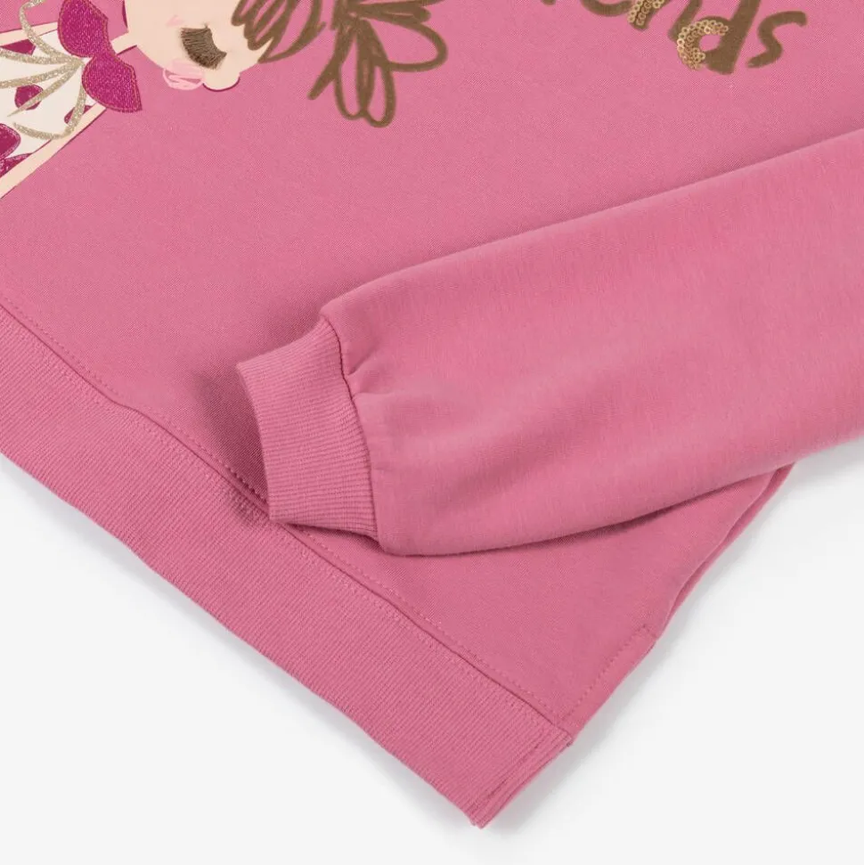 Girls Pink & Gold Leggings Set