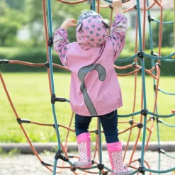 Girls Pink & Heart Raincoat