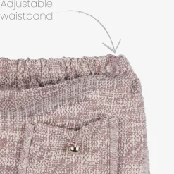 Girls Pink & Ivory Skort