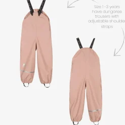Girls Pink 2 Piece Rainsuit