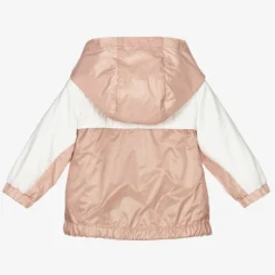 Girls Pink & White Logo Jacket