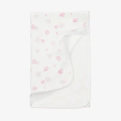 Girls Pink & White Baby Sheep Blanket (73cm)