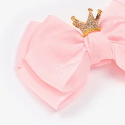Girls Pink Bow Hair Clip (11cm)