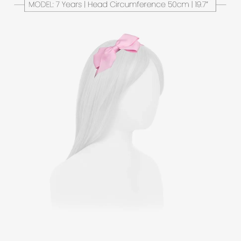 Girls Pink Bow Hairband